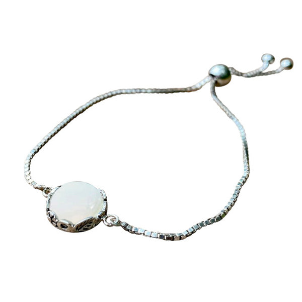 Botanical Sterling Silver Adjustable Slider Bracelet-Bracelet-Bottled Up Designs