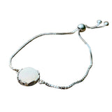 Botanical Sterling Silver Adjustable Slider Bracelet