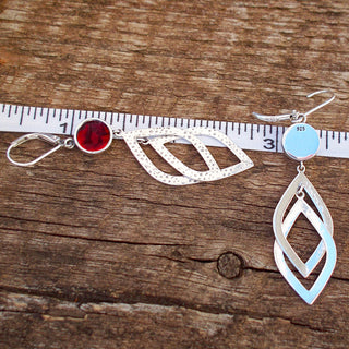 Cascade Sterling Leverback Earrings-Earrings-Bottled Up Designs