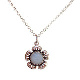 Flowers in Sterling Silver Necklace
