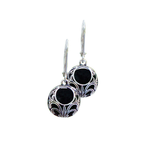 Vintage Lace Sterling Silver Lever Back Earrings-Sterling-Bottled Up Designs