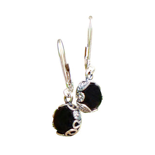 Botanical Sterling Silver Lever Back Earrings-Sterling Silver-Bottled Up Designs