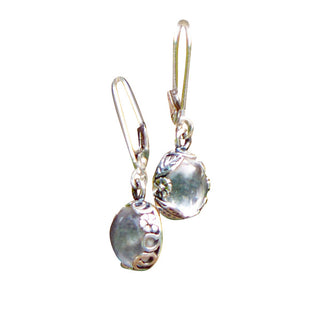 Botanical Sterling Silver Lever Back Earrings-Sterling Silver-Bottled Up Designs