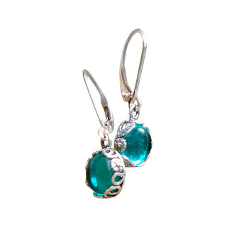 Botanical Sterling Silver Lever Back Earrings-Sterling Silver-Bottled Up Designs