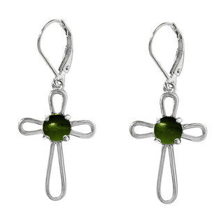 At the Cross Sterling Silver Lever Back Earrings-Earrings-Bottled Up Designs