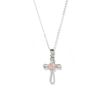 At The Cross Sterling Silver Cross Necklace-Necklace-Bottled Up Designs