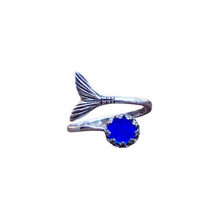 Mermaid Ring in Sterling Silver-Sterling Silver-Bottled Up Designs