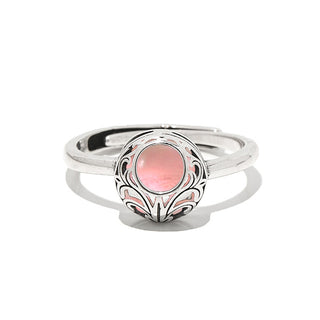 Vintage Lace Sterling Silver Adjustable Ring-Glass Rings-Bottled Up Designs